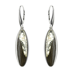 Orecchini in argento con Ambra Baltica