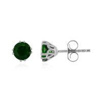 Orecchini in argento con Diopside Russo