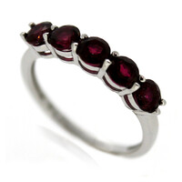 Anello in argento con Topazio Ciliegia