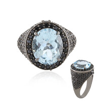 Anello in argento con Topazio Blu Cielo
