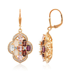 Orecchini in argento con Rodolite