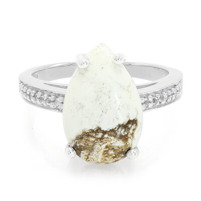 Anello in argento con Magnesite