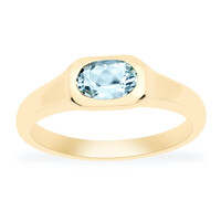 Anello in oro con Acquamarina AAA