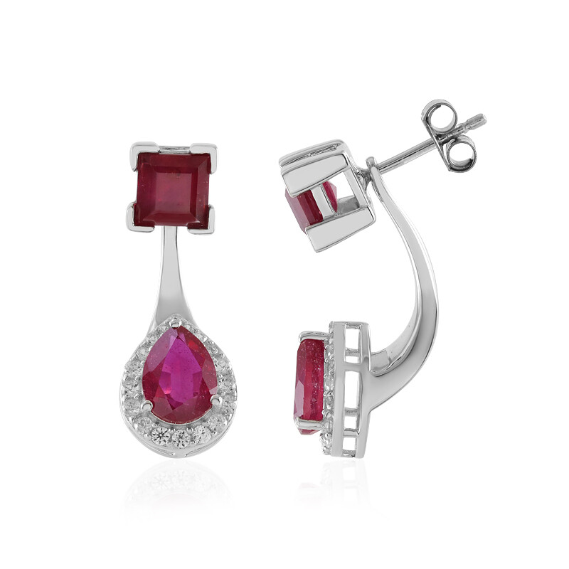 Orecchini A Perno In Argento Sterling 925 – Forma Lama Alpaca, Piccoli E Brillanti, Regalo Ideale