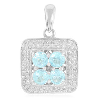 Ciondolo in argento con Apatite Blu
