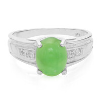 Anello in argento con Crisoprasio Imperiale
