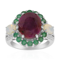 Anello in argento con Rubino