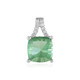 Ciondolo in argento con Fluorite Verde