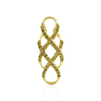Ciondolo in argento con Diamante Giallo I4