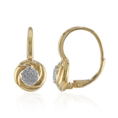 Orecchini in argento con Diamante I3 (I)