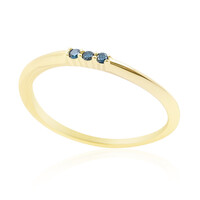 Anello in oro con Diamante Blu I1 (de Melo)