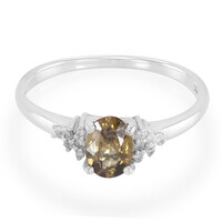 Anello in argento con Zircone Cannella