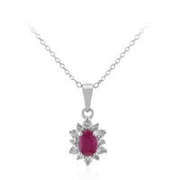 Collana in argento con Rubino Mozambico