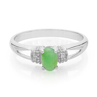 Anello in argento con Crisoprasio Imperiale