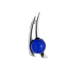Ciondolo in argento con Ambra Blu Colombiana