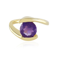 Anello in argento con Ametista Zambiana