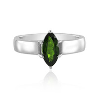 Anello in argento con Diopside Russo