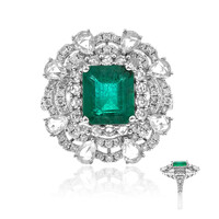 Anello in oro con Smeraldo Zambia AAA (CIRARI)