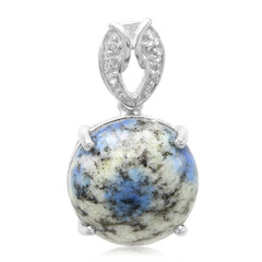 Ciondolo in argento con Azzurrite del K2