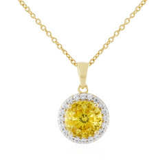 Collana in argento con Apatite Dorata