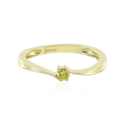 Anello in oro con Diamante Giallo I4