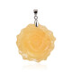 Ciondolo in argento con Calcite Arancione