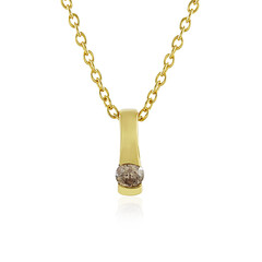 Collana in argento con Diamante Champagne I4