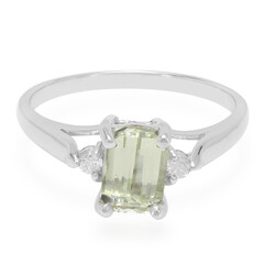Anello in argento con Kunzite Canarino