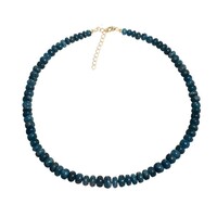 Collana in argento con Apatite Blu Neon