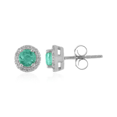 Orecchini in argento con Smeraldo Russo
