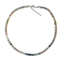 Collana in argento con Berillo Fancy