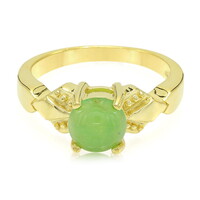Anello in argento con Crisoprasio Imperiale