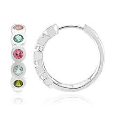 Orecchini in argento con Tormalina Rosa Brasiliana (Pallanova)