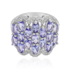 Anello in argento con Tanzanite