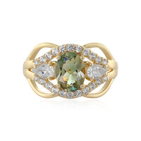 Anello in oro con Pietra del Sole dell'Oregon
