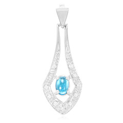 Ciondolo in argento con Apatite Blu Royal