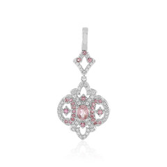 Ciondolo in argento con Tormalina Rosa Nigeriana