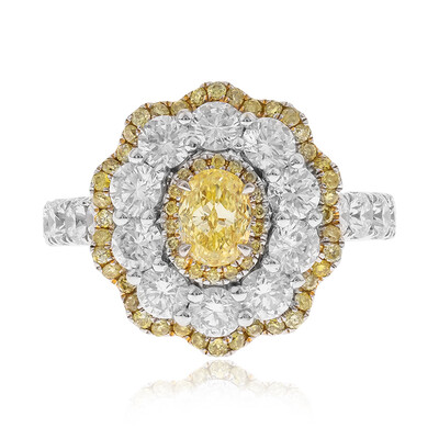 Anello in oro con Diamante Giallo SI2 (CIRARI)