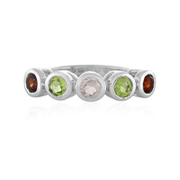 Anello in argento con Quarzo Rosa