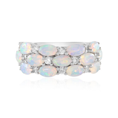Anello in argento con Opale di Welo