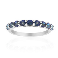 Anello in argento con Quarzo Mistico Blu