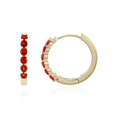 Orecchini in oro con Rubino Tanzania