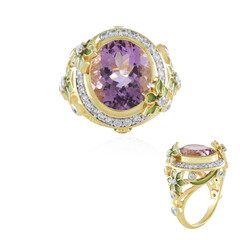 Anello in argento con Ametista Rose de France (Adela Silber)