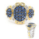 Anello in argento con Zaffiro Blu (Gems en Vogue)