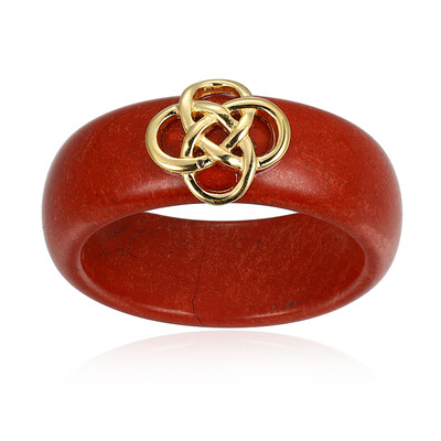 Anello in argento con Diaspro Rosso
