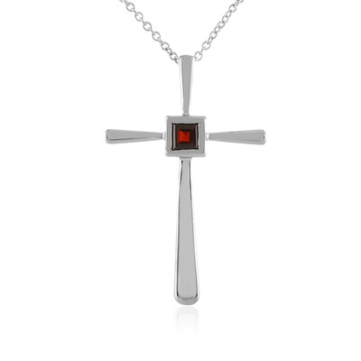 Collana in argento con Granato Mozambico