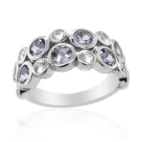 Anello in argento con Tanzanite (non riscaldata)