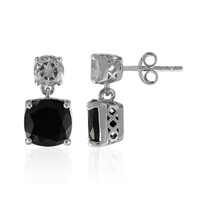 Orecchini in argento con Spinello Nero