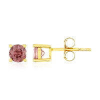 Orecchini in argento con Zircone Rosa