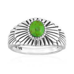 Anello in argento con Turchese Kingman Mohave Verde